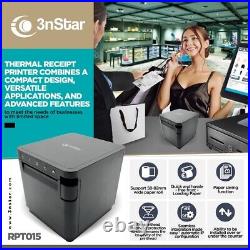 3nStar Direct Thermal Receipt Printer Front Loading 3? (RPT015) USB LAN Serial