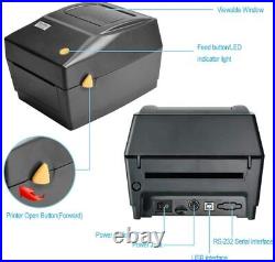 4x6 Direct Thermal Printer USB Shipping Labels Barcode FedEx USPS Windows Mac