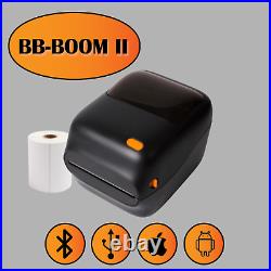 BB-BOOM II barcode label printer direct thermal, BT/ USB, with 4''x6'' Roll