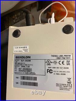Bixolon SLP-DX220B Direct Thermal Label Printer USB with AC Adapter