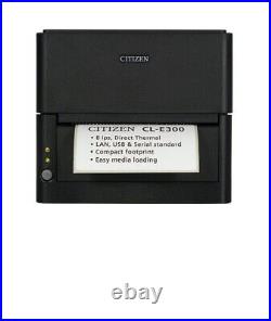 Citizen CL-E300 Barcode Label Printer, Direct Thermal, USB, Serial, Lan