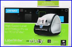 Dymo 450 Turbo Direct Thermal Printer + USB Adapter Power Cables Labels New NOS