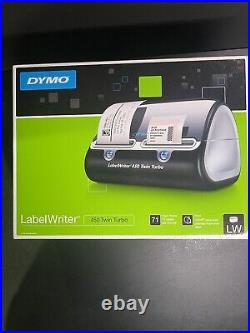 Dymo LabelWriter 450 Twin Turbo Direct Thermal Label Printer W P adapter & USB