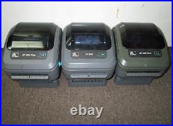 Lot of 3 x Zebra ZP 500 Plus Direct Thermal Label USB Printer ZP500-0103-0025/17