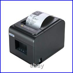 Vretti Thermal Receipt Printer, 3'1/8 80mm Direct Thermal Printer with USB Se