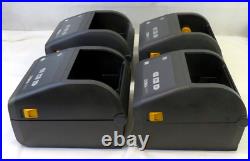 ZEBRA ZD420 Direct Thermal USB Label Printer, Lot of 4, FOR PARTS/ REPAIR