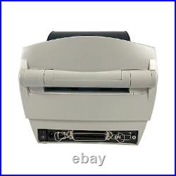 Zebra GC420d Direct Thermal Label Printer Dispenser USB Serial LPT with AC Adapter