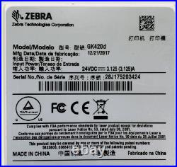 Zebra GK420d Direct Thermal Label Printer USB Ethernet GK4H-202210-000 Health ca