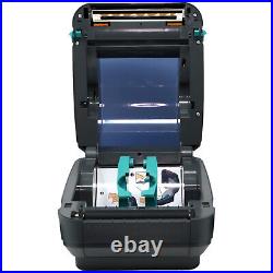 Zebra GX420d Direct Thermal Label Printer LCD Ethernet with Cables Power Supply