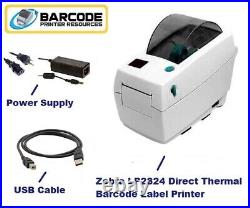 Zebra LP2824 Barcode Label Printer, Direct Thermal, EPL, 203dpi, 2-Inch, USB
