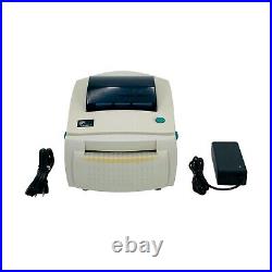 Zebra LP2844-Z Direct Thermal Barcode Printer Cutter USB Serial with AC Adapter