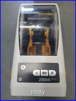 Zebra ZD410 Printer Direct Thermal Label + Power- Gray, White, Cutter-You choose