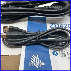 Zebra ZD420 ZD42043-D01W01EZ Direct Thermal Printer USB/WiFi/Bluetooth NEW