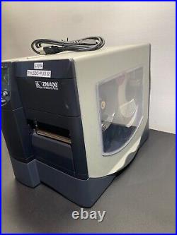 Zebra ZM400 Direct Thermal Label Printer ZM43N-2501-4000D Peeler Rewinder
