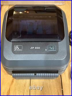 Zebra ZP450 Direct Thermal Label Shipping Barcode Printer USB