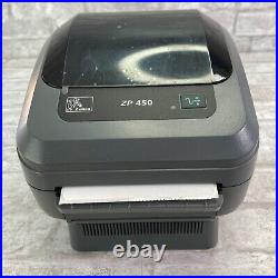 Zebra ZP450 Direct Thermal Label Shipping Barcode Printer USB ZP450-0501-0000A
