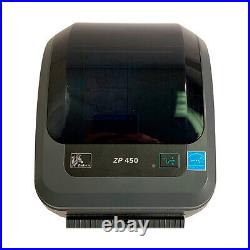 Zebra ZP450 Portable Direct Thermal Shipping Label Printer USB Serial Parallel