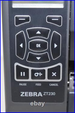 Zebra ZT230 USB Direct Thermal Label Barcode Printer Read Descrip